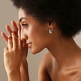 thumbnail image 3 of LeCalla 925 Sterling Silver Filigree Hoop Earring for Women Light-Weight Click Top Hoops 25MM, 3 of 7