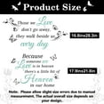 thumbnail image 6 of Quotes Saying Wall Decals Because Someone We Love is in Heaven Decal Peel and Stick Lettering Words Wall Stickers Memory Wall Decals Vinyl Inspirational Religious Wall Decal For Home Room Decor, 6 of 7