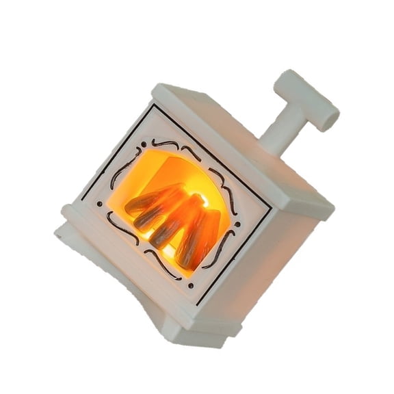 Interactive Miniature Fireplaces LED Light with Realistic Flame Safe for Children Pretend Play Doll House Scene Decoration