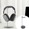 thumbnail image 4 of Sidaley Colgador de auriculares Soporte para auriculares Soporte de estante Organizador de exhibición universal de metal Dormitorio Estante de Videojuegos y accesorios Negro, 4 of 6