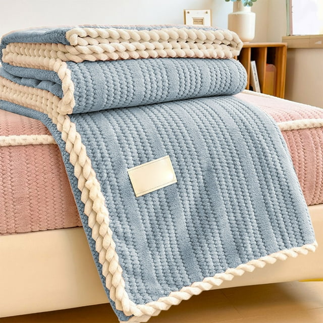 Xihbxyly Manta de Franela Polar, Supersuave, de Doble Capa, Cálida y Acogedora para Cama o Sofá, Ligera, Resistente Al Encogimiento, de Fácil Cuidado, para Todo Tipo de Clima, 200 X 150 Cm, Disponibl