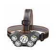 thumbnail image 1 of Inteprter Linterna frontal recargable por USB, resistente al agua, 3 modos, lámpara de cabeza regulable, luz nocturna, pesca, correr, acampar al aire Iluminación y accesorios Inteprter HA074115-01, 1 of 6