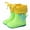 Green, variant on Water Boots In Large and Small Toddlers Children's Rain Shoes Boys and Girls Water Shoes Baby Rain Boot Kids Girl Boy Rain Boots (18-24 Months,Blue)