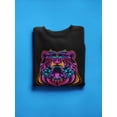 thumbnail image 3 of Neon Bear  Sweatshirt Women -Image by Shutterstock, Female Small, 3 of 4
