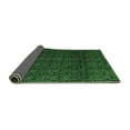 thumbnail image 2 of Ahgly Company Indoor Square Oriental Emerald Green Modern Area Rugs, 5' Square, 2 of 4