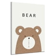 thumbnail image 3 of Cartoon Cute Bear Animals with Letters Simple Style A3 Picture Cartoon animals Canvas Art Printed Oil Paintings Posters Pictures, 3 of 9