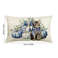 thumbnail image 3 of Funda de almohada de nailon y elastano, decoración navideña, 50 x 30 cm, ideal para el Día de Acción de Gracias, sofá, dormitorio, Halloween, otoño, decoración del hogar, adornos navideños., 3 of 6