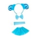 thumbnail image 5 of Conjunto de disfraz de cordero con diadema y orejas para carnavales, fiestas temáticas y festividades. azul, 5 of 9