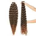 thumbnail image 5 of ERTUTUYI Hair Extensions Wigs Wig Hair Bundles Brazilian Hair Weave Bundles Natural Black Color Wavy Hair, 5 of 7