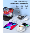 thumbnail image 2 of VHBW USB C Charger Block 25W, 4 Port Multi USB Fast Charging Station (4USB-2A2C-Black), 2 of 7