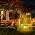 thumbnail image 3 of Lámpara de inserción de piso de jardín de villa al aire libre con luz de patio solar con control de luz inteligente y resistencia a la intemperie, panel de silicio policristalino de bajo consumo, 3 of 7