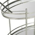 thumbnail image 6 of SAFAVIEH Dante Round 2-Tier Modern Bar Cart with Casters, Silver/Mirror, 6 of 6