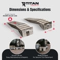 thumbnail image 3 of Titan Ramps Aluminum Semi Truck Riser Ramps 20,000 Pound Capacity, Silver, 3 of 9