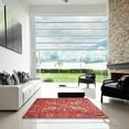 thumbnail image 7 of Ahgly Company Machine Washable Indoor Rectangle Traditional Ferrari Red Area Rugs, 2' x 5', 7 of 7