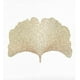 thumbnail image 2 of RV Juego de 4 manteles individuales decorativos de PVC con patrón hueco de hoja de Ginkgo Biloba (dorado) - Resistente al calor, antideslizante - para cocina/hogar, 2 of 5