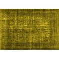 thumbnail image 1 of Ahgly Company Machine Washable Indoor Rectangle Abstract Yellow Contemporary Area Rugs, 2' x 3', 1 of 4