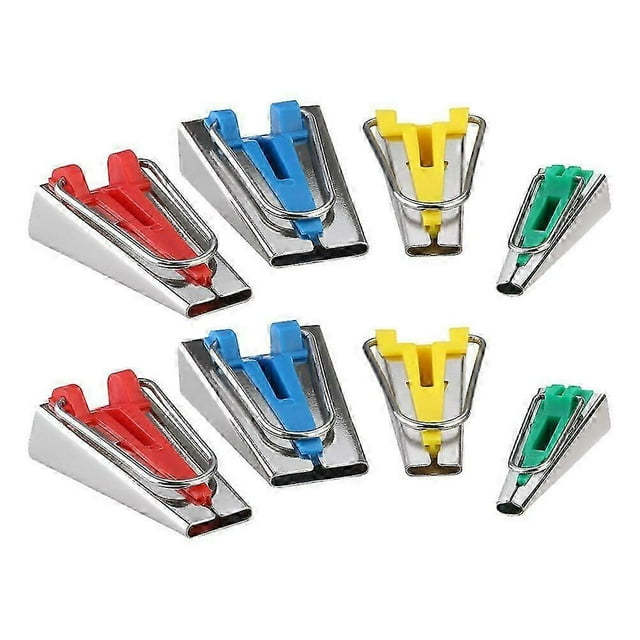 8pcs Fabric Bias Tape Makers Binding Tools Sewing Quilting Sewing Tape Maker Binding Tape Maker