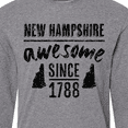 thumbnail image 4 of Inktastic New Hampshire Awesome Since 1788 Long Sleeve T-Shirt, 4 of 5