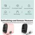 thumbnail image 4 of Climatiseur Mini Refroidisseur à Fusible Givré, Nouveau Climatiseur à Fusible Givré 2025, 3 Vitesses Réglables, Réglage de Direction du Vent Multi-Angle, avec Fonction Veilleuse (Rose), 4 of 7
