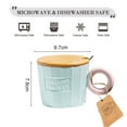thumbnail image 2 of Taza de café de cerámica de 320ml, taza de té para oficina y uso doméstico, con tapa y cuchara, 2 of 5