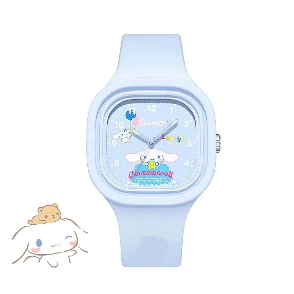 Sanrio Hello Kitty Watch Kuromi Cinnamoroll Silicone Strap Quartz
