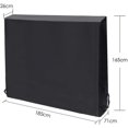 thumbnail image 3 of Table Tennis Table Cover, Protective Cover For Table Tennis Table Table Tennis Cover With Waterproof Breathable Oxford,165x185x70cm, 3 of 4