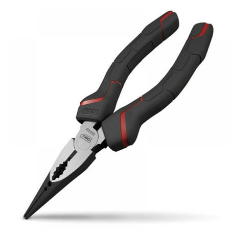 

DELI Long Nose Labor-Saving Pliers Chrome-Vanadium Steel Clamp Handle PVC Coated Glue Cutting Pliers DL0103