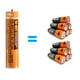 thumbnail image 4 of Batería recargable Pingju NiMH AAA 1,2 V 700 mAh, paquete de 8, 4 of 7