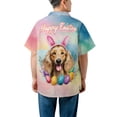 thumbnail image 5 of Happy Easter Afghan Hound with Bunny Ear Headband and Flowers Hawaiian Shirt Breathable Summer Unisex Merch Dog Lover - 13001, 5 of 6