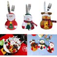 thumbnail image 4 of Porta cubiertos de cocina Bolsillos para cuchillos Compatible con tenedores Bolsa Decoración para fiestas navideñas, 4 of 5