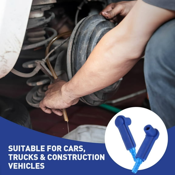 CIMAXIC 5 Pcs Vehicles Accessories Brake Fluid Exchange Connector Blue Abs For Car Truck