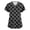 Black-C#180526NN, variant on Stretchy Cartoon Animal Print Womens Scrubs V Neck Short Sleeve Scrub Top for Women S-5XL Plus Size Nurse Working Uniforms with Pocket