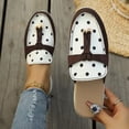 thumbnail image 2 of SuTry Women's Polka Dot Mules Slip On Color Block Round Toe Platform Adjustable Strap Comfortable Casual Walking Half Shoes(39), 2 of 9