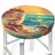 thumbnail image 3 of Balery Island Beach Guinea Pig Fundas de asiento para taburete de bar redondo de tela de terciopelo ajustables que protegen de arañazos y manchas para sillas de 14 a 17 pulgadas.-13 inch, 3 of 7
