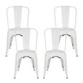 thumbnail image 1 of Heavenly Collection White Metal Dining Chairs, 1 of 8