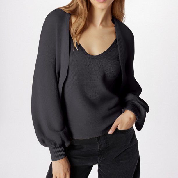 Chaqueta y abrigo informal de manga larga sin capucha para mujer, de color liso, con mangas largas, informal, con capucha, de manga larga