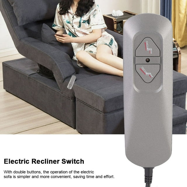 Lift Chair Remote Replacement, Electric Recliner Chair Sofa Lifting Remote Hand Control with 2 Button, 5 Pin Straight Power Recliner Remote Hand Switch Controller 5V