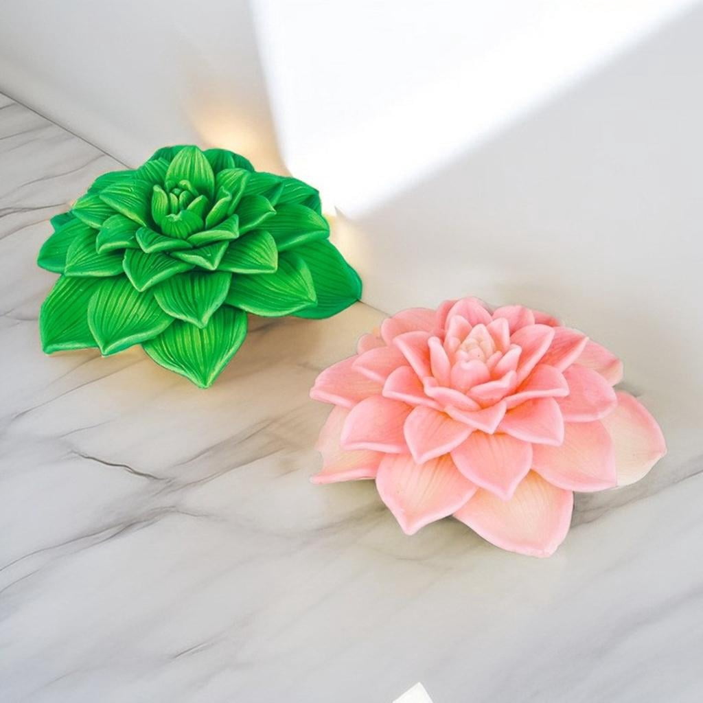 3D Peony Candle Mold Handmade Flower Soap Silicone Mold Gypsum Resin Clay Mould Chocolate Cake Decoration Baking Tool