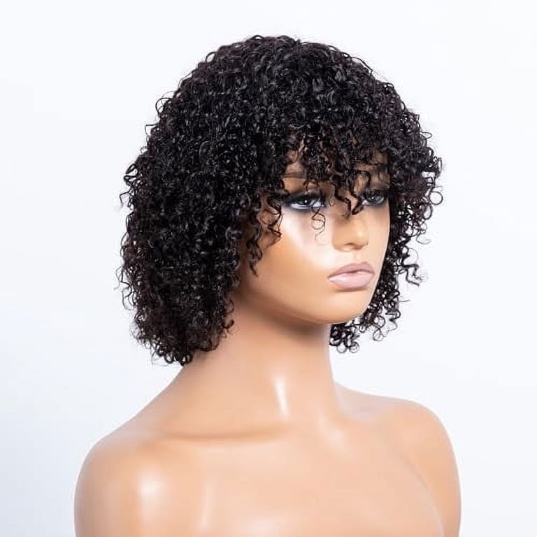 Short Curly Wig with Bangs Pixie Cut Glueless Water Wave Human Hair Wear and Go ILIKEHAIR_-_2024-08-26T163245.  main image 2
