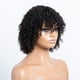 thumbnail image 2 of Ganfancp Pelo Rizado Corto Negro de Mujer con Flequillo y Pelo Rizado Pequeño Liquidación 1* Pelo Corto Rizado, 2 of 6