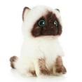 thumbnail image 1 of Plush Siamese Cat dolls Stuffed Animals Toys Simulation Siamese Cat Cute Sequins, 1 of 3