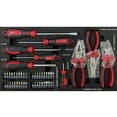 thumbnail image 6 of 3 Drawers Tool Box with Mechanic Tool Set, Heavy Duty Metal Organizer Case with Key Locking and Pull Handle, Household Hand Tool Kit with Socket Wrench Sets for Handyman, Homeowner, 6 of 9