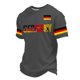 thumbnail image 1 of Women's Germany Football Graphic T-Shirt, Men's Soccer Graphic T-Shirt, Casual Short Sleeve Sports Top for Workout for Soccer Tournament 2026 Dark Gray Size: L, 1 of 4