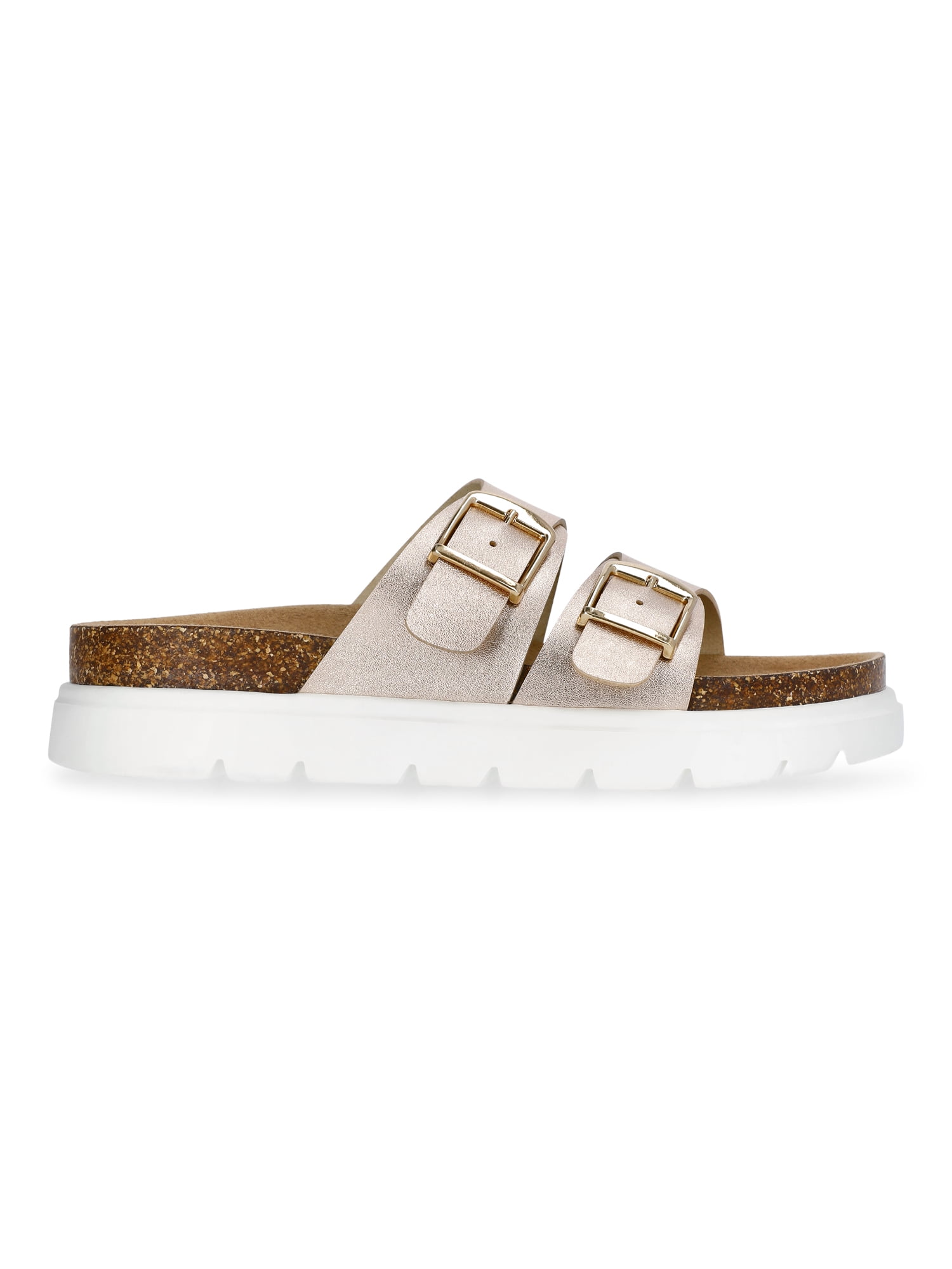 Weekend Academy Girls Double Buckle Platform Sandals - Walmart.com