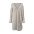 thumbnail image 5 of Idoravan Cardigans for Women Clearance Spring Women's Crochet Cardigan Kimono Boho Long Sleeve Lightweight Soft Oversized Open Front Knitted Sweater, 5 of 6