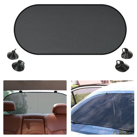 Rear Window Sun Visor - Car Rear Back Window Sun Shade Cover Visor Shield Screen Mesh Block Foldable