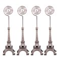 thumbnail image 1 of 4pcs Iron Tower Shape Message Memo Clips Lovely Holder Tabletop Photo Holders for Office Home (Random Color), 1 of 6