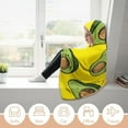 thumbnail image 5 of Funny Fruit Hooded Blanket, Cozy Wearable Blanket for Adults Flannel Soft Warm Blankets for Womens Mens Kids, 5 of 6
