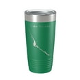 thumbnail image 1 of Lake Havasu Map Tumbler Travel Mug Insulated Laser Engraved Coffee Cup Arizona California 20 oz Green, 1 of 1