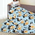 thumbnail image 6 of Honeii FUNNY CAT IS DRINKING WATER Print Fleece Blanket - Throw Blanket for Bed, Sofa, Couch, Camping, and Travel , Microplush Ultra Soft Warm Blanket-40"x30", 6 of 7